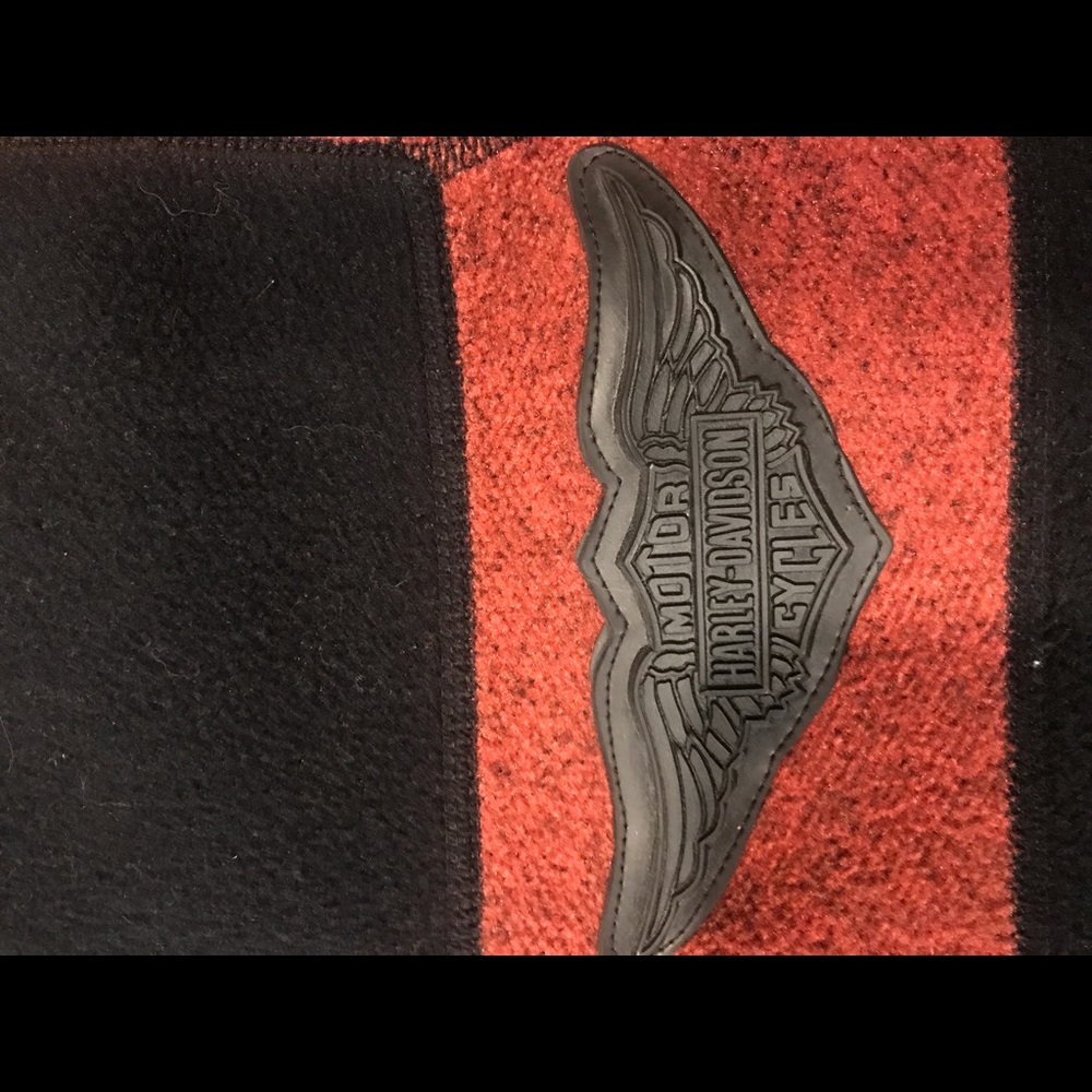 Harley Davidson 3/4 zip up sweatshirt